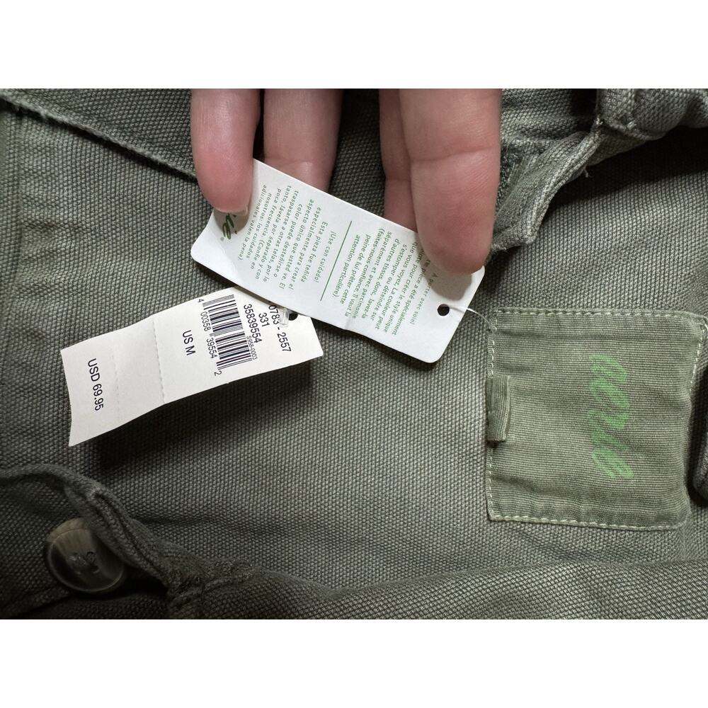 aerie Olive Green Button-Down Utility Jacket - Picture 9 of 9